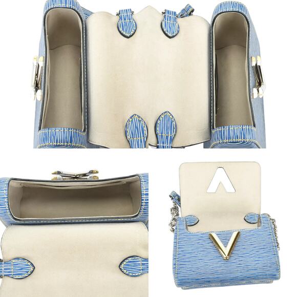 💎✨RARE FIND✨💎Authenticated Louis Vuitton Twist PM Epi Denim Chain Shoulder Bag - Picture 9 of 10